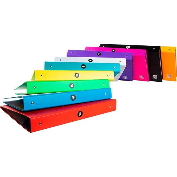 Carpeta 4 anillas 40 mm mixtas liderpapel antartik a4 forrada colores surtidos
