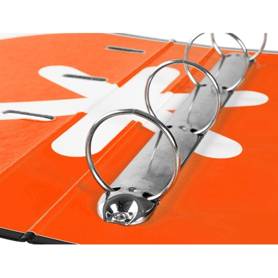 Carpeta con recambio liderpapel antartik a4 cuadro 5 mm forrada 4 anillas 40mm redondas color negra