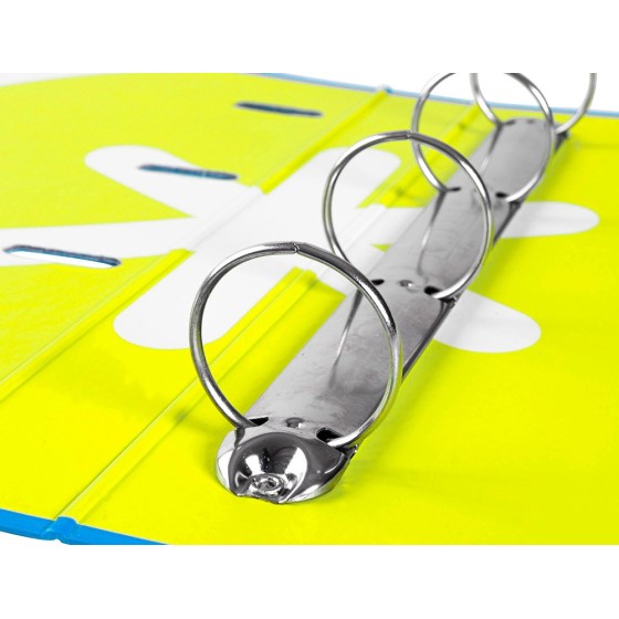 Carpeta con recambio liderpapel antartik a4 cuadro 5 mm forrada 4 anillas 40mm redondas color azul