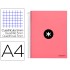 Cuaderno espiral liderpapel a4 micro antartik tapa forrada120h 100 gr cuadro 5mm 5 banda4 taladros color coral