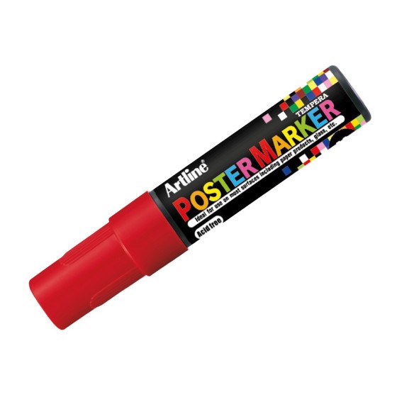 Rotulador artline poster marker epp-12 punta redonda 12 mm color rojo