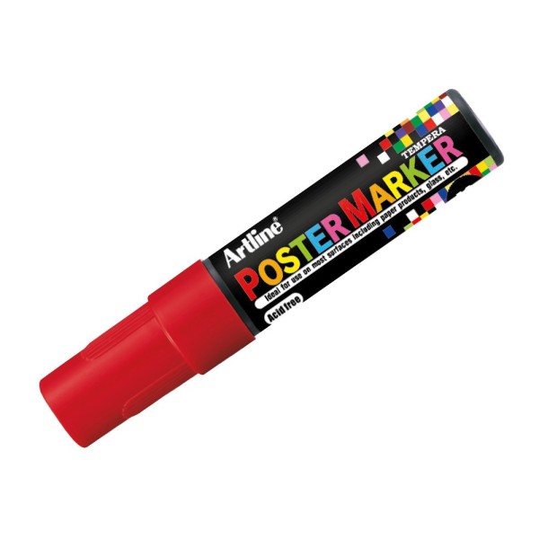 Rotulador artline poster marker epp-12 punta redonda 12 mm color rojo