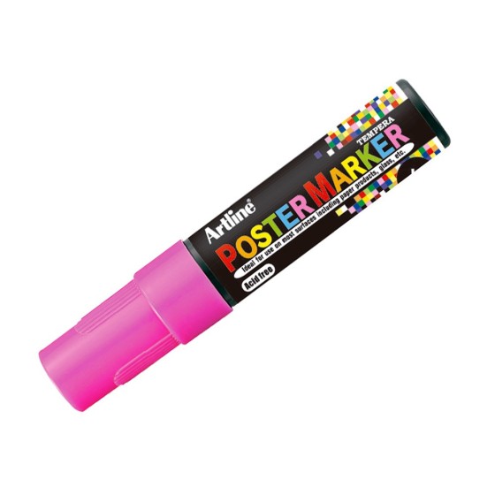 Rotulador artline poster marker epp-6-ros flu punta redonda 6 mm color rosa fluor