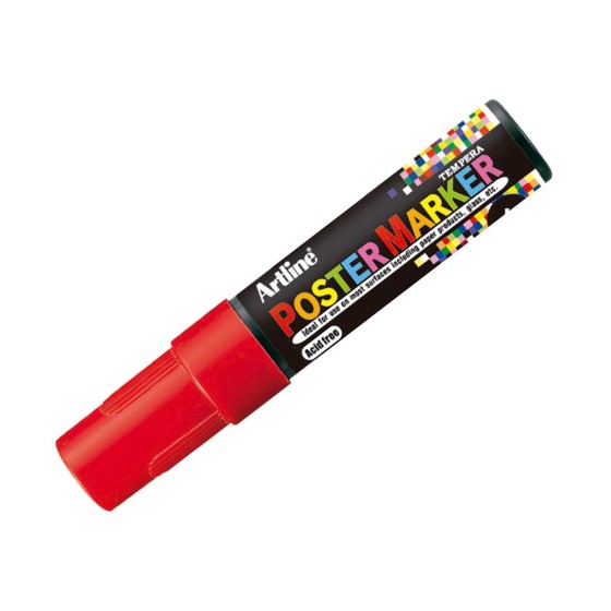 Rotulador artline poster marker epp-6-roj punta redonda 6 mm color rojo