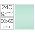 Cartulina liderpapel 50x65 cm 240g/m2 verde paquete de 25 unidades