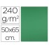 Cartulina liderpapel 50x65 cm 240g/m2 verde navidad paquete de 25 unidades