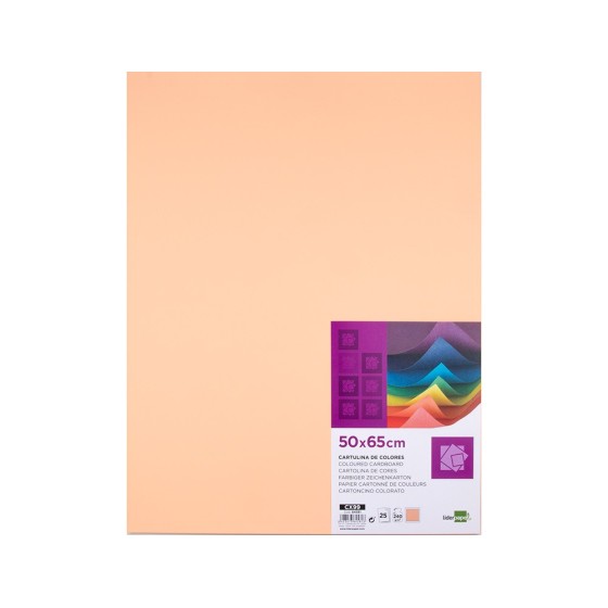 Cartulina liderpapel 50x65 cm 240g/m2 sepia paquete de 25 unidades