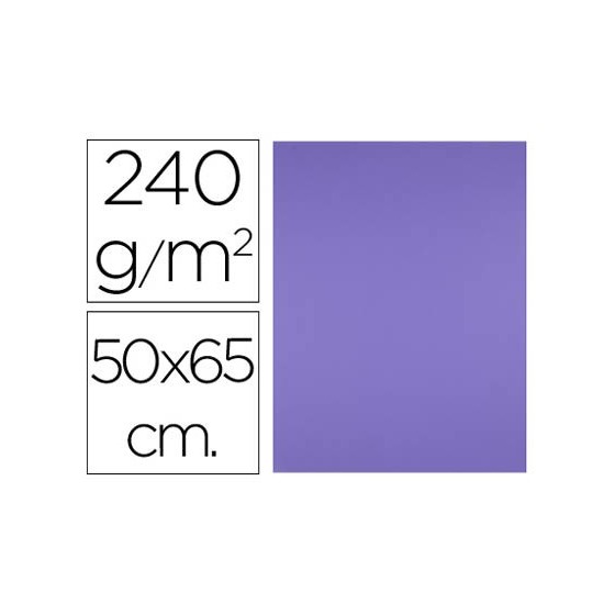 Cartulina liderpapel 50x65 cm 240g/m2 purpura paquete de 25 unidades