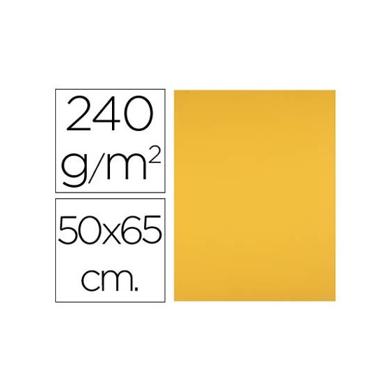 Cartulina liderpapel 50x65 cm 240g/m2 oro viejo paquete de 25 unidades