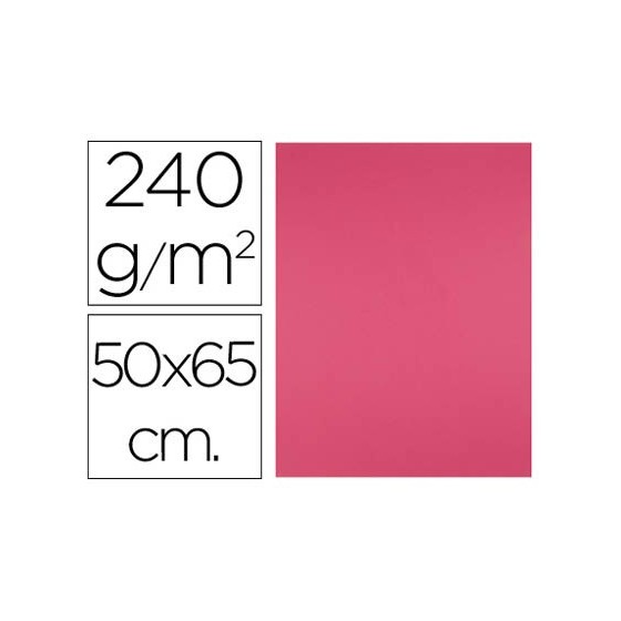 Cartulina liderpapel 50x65 cm 240g/m2 fucsia paquete de 25 unidades