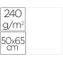 Cartulina liderpapel 50x65 cm 240g/m2 blanco paquete de 25 unidades