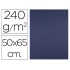 Cartulina liderpapel 50x65 cm 240g/m2 azul zafiro paquete de 25 unidades