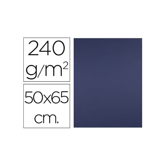 Cartulina liderpapel 50x65 cm 240g/m2 azul zafiro paquete de 25 unidades