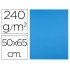 Cartulina liderpapel 50x65 cm 240g/m2 azul turquesa paquete de 25 unidades