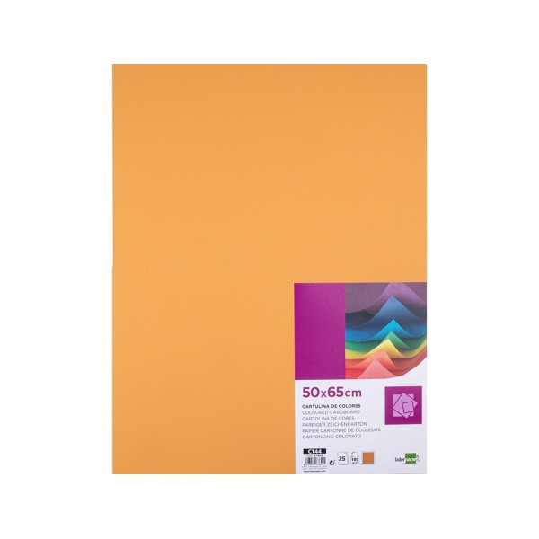 Cartulina liderpapel 50x65 cm 240g/m2 avellana paquete de 25 unidades