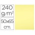 Cartulina liderpapel 50x65 cm 240g/m2 amarillo medio paquete de 25 unidades