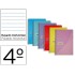 Cuaderno espiral papercop cuarto tapa plastico 80h 90 gr rayado horizontal con margen colores surtidos