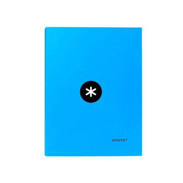 Carpeta liderpapel antartik a4 forrada 4 anillas 25 mm redondas color azul