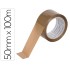 Cinta adhesiva q-connect polipropileno havana 100 mt x 50 mm para embalaje