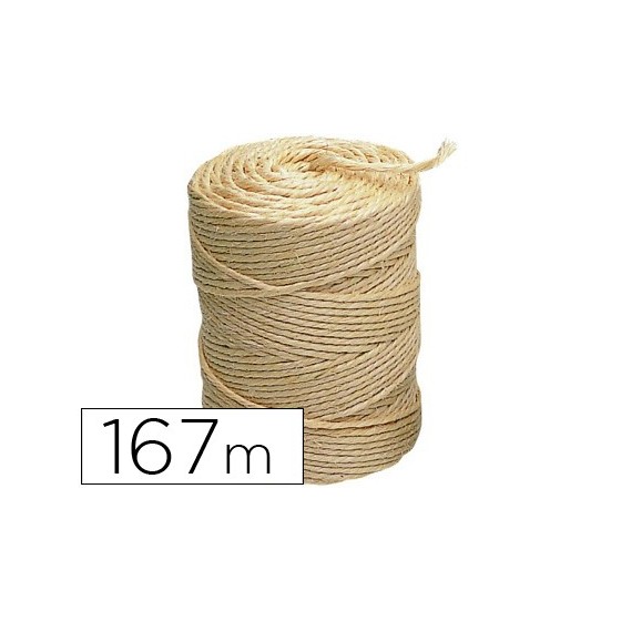 Cuerda sisal 3 cabos liderpapel rollo 1 kg
