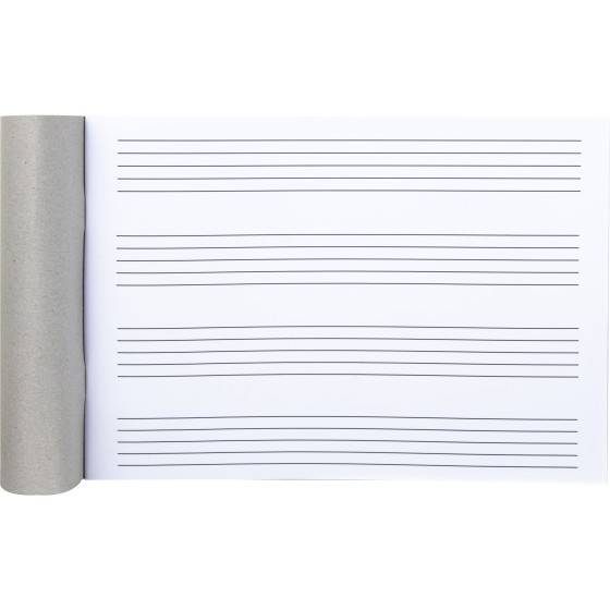 Bloc musica liderpapel pentagrama 5mm cuarto 20 hojas 100g/m2 grapado