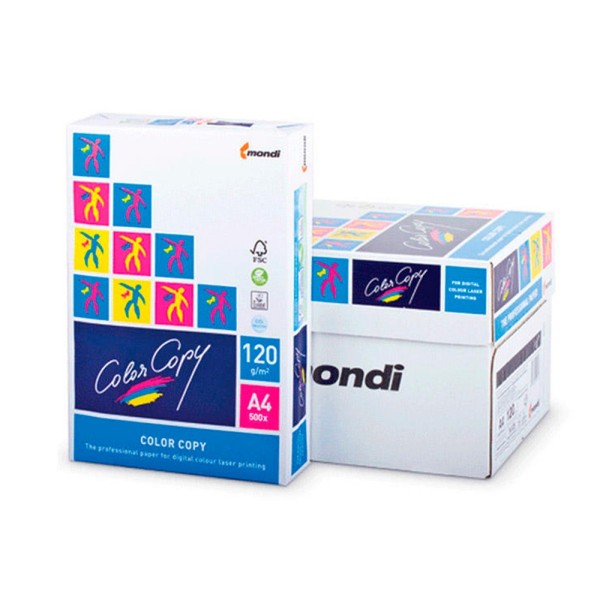 Papel fotocopiadora color copy din a4 120 gramos paquete de 250 hojas
