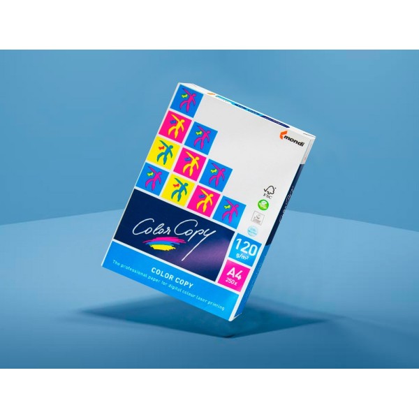 Papel fotocopiadora color copy din a4 120 gramos paquete de 250 hojas