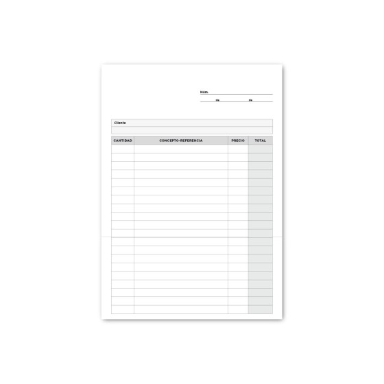 Talonario liderpapel multiusos cuarto original y copia t299