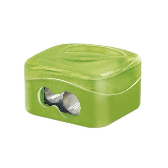 Sacapuntas m+r metalico 2 usos con deposito colores surtidos