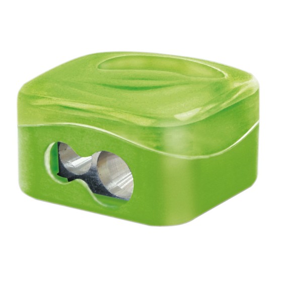 Sacapuntas m+r metalico 2 usos con deposito colores surtidos