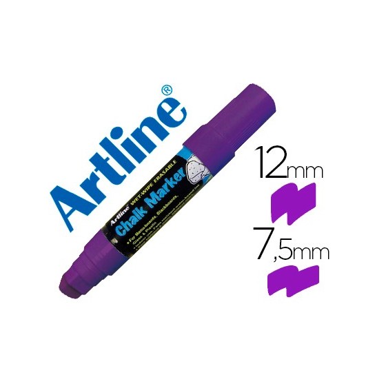 Rotulador artline pizarra verde negra epw-12 mm color violeta