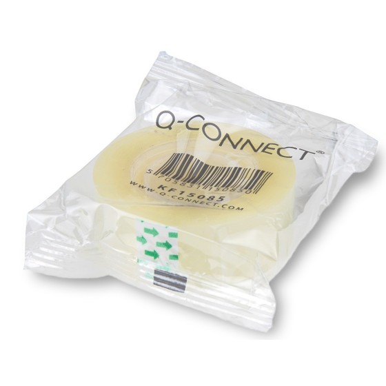 Cinta adhesiva q-connect 33 mt x 19 mm encelofanada
