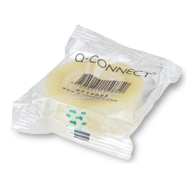 Cinta adhesiva q-connect 33 mt x 19 mm encelofanada