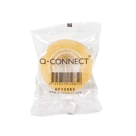 Cinta adhesiva q-connect 33 mt x 12 mm encelofanada