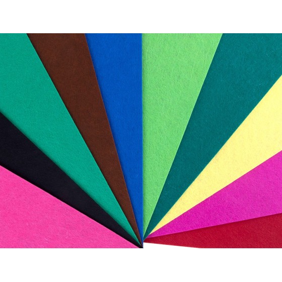 Bloc trabajos manuales liderpapel fieltro 240x315mm 10 hojas colores surtidos