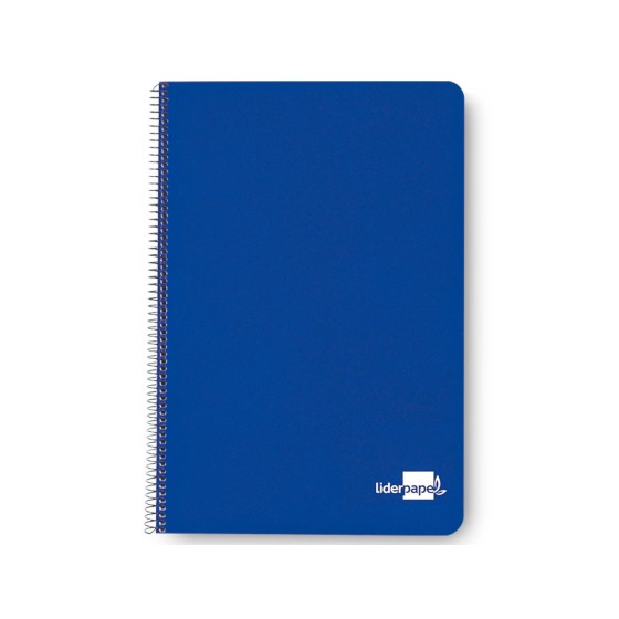 Cuaderno espiral liderpapel cuarto tapa dura 80h 60 gr cuadro 4mm con margen colores surtidos