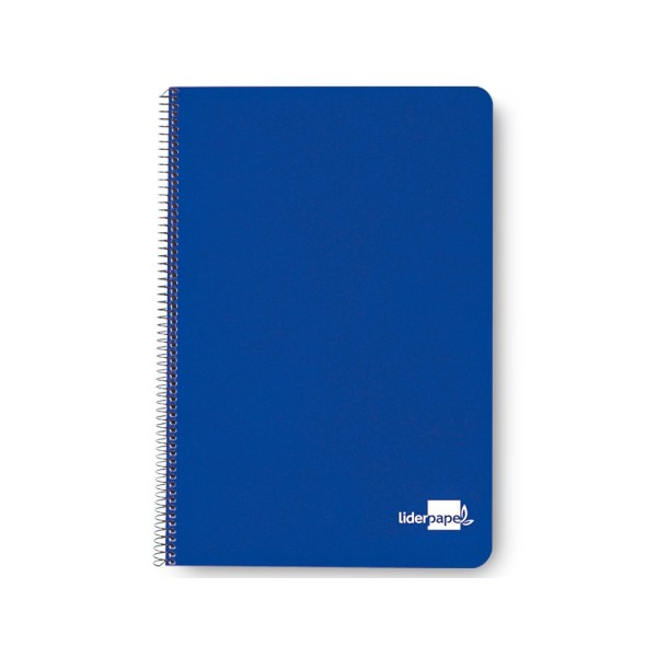 Cuaderno espiral liderpapel cuarto tapa dura 80h 60 gr cuadro 4mm con margen colores surtidos