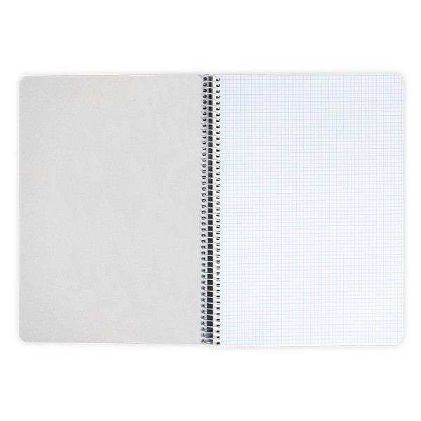 Cuaderno espiral liderpapel cuarto tapa dura 80h 60 gr cuadro 4mm con margen colores surtidos