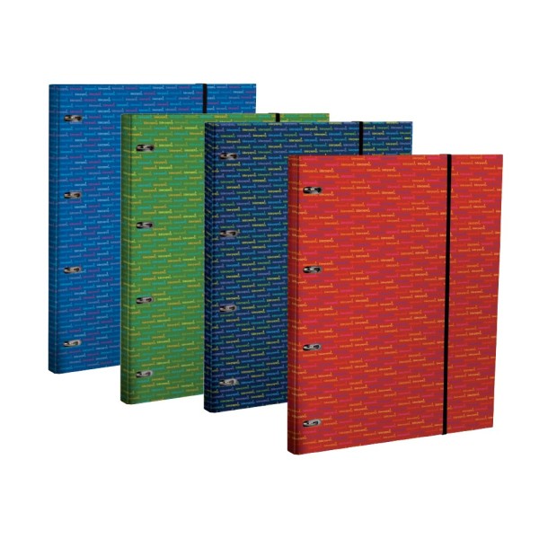 Carpeta con recambio liderpapel a4 cuadro 5mm forrada 4 anillas 20mm