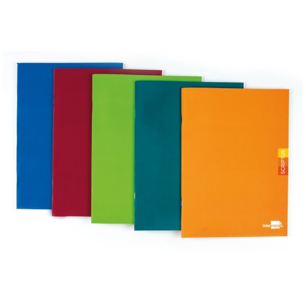 Libreta liderpapel scriptus a5 plus 48 hojas 90g/m2 pauta 4ª3.5 mm. con margen