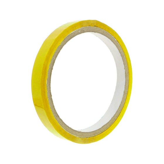 Cinta adhesiva q-connect 66m x 9mm amarilla para cerrar bolsas