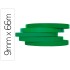 Cinta adhesiva q-connect 66m x 9mm verde para cerrar bolsas