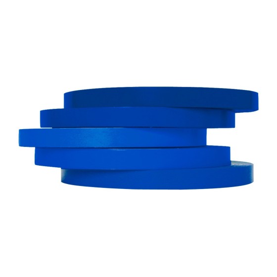 Cinta adhesiva q-connect 66m x 9mm azul para cerrar bolsas