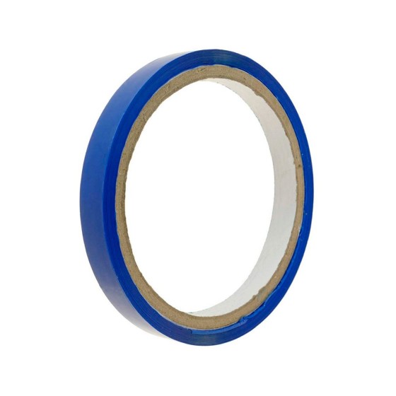 Cinta adhesiva q-connect 66m x 9mm azul para cerrar bolsas