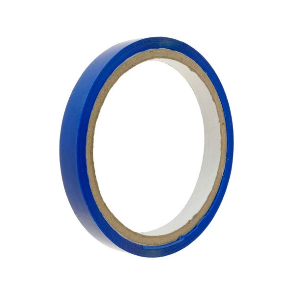 Cinta adhesiva q-connect 66m x 9mm azul para cerrar bolsas
