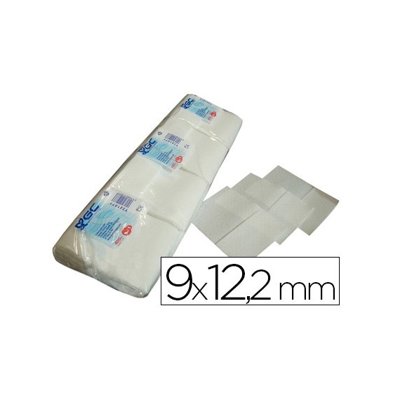 Servilleta mini gc blanca 9x12'2 cm 1 capa paquete de 400 unidades