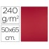Cartulina liderpapel 50x65 cm 240g/m2 rojo navidad
