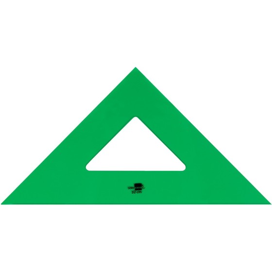Escuadra liderpapel 32 cm acrilico verde