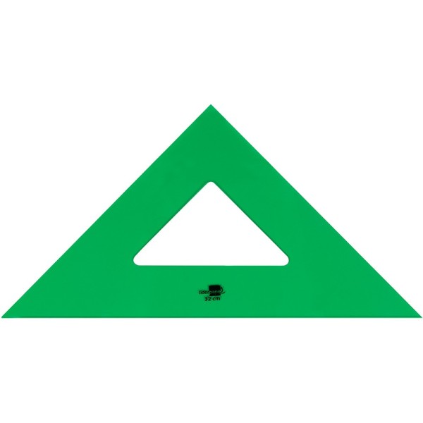 Escuadra liderpapel 32 cm acrilico verde