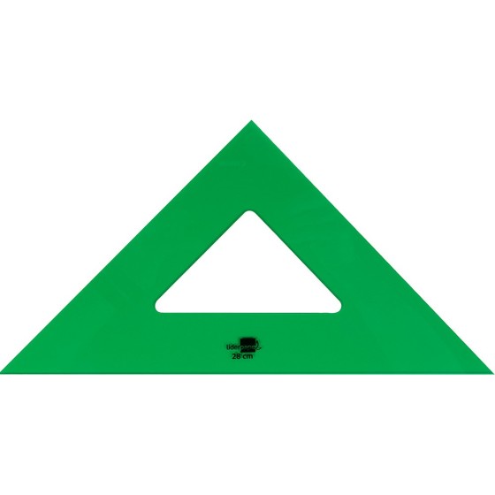 Escuadra liderpapel 28 cm acrilico verde
